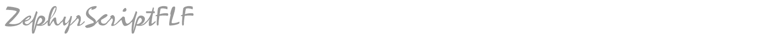 ZephyrScriptFLF font preview